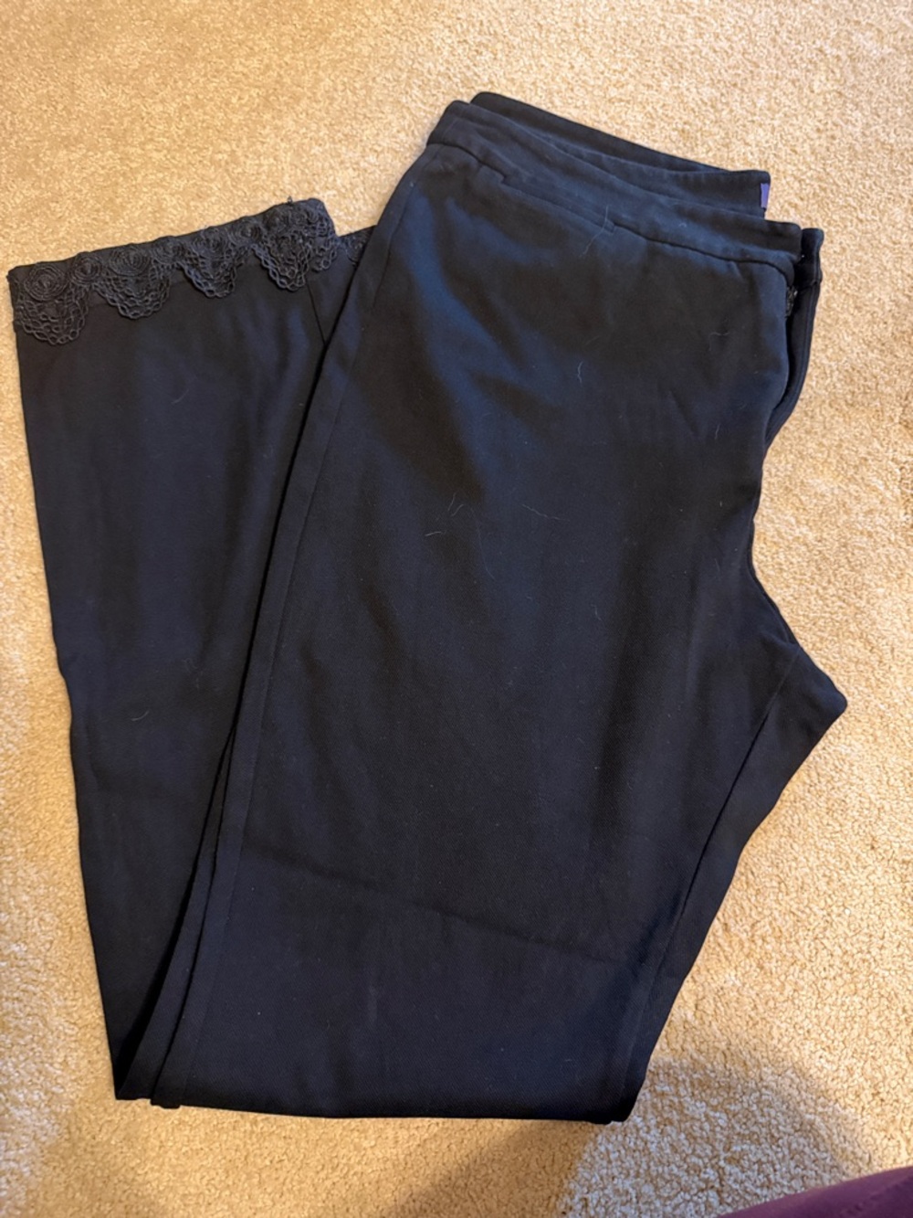 NDI Black Women’s Lace-Hem Pants